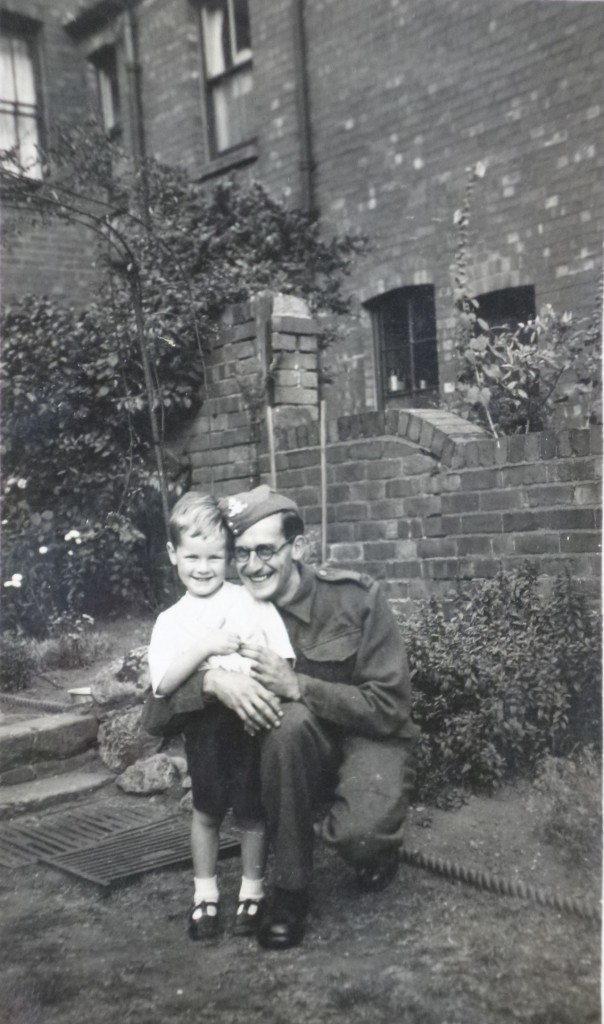 My father with my cousin Gavin in 1940 before he left Britain