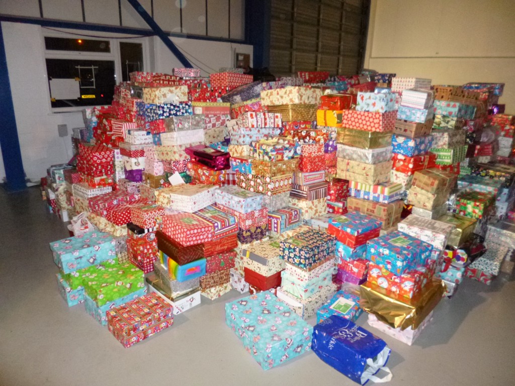 .....taking some boxes from the pile......