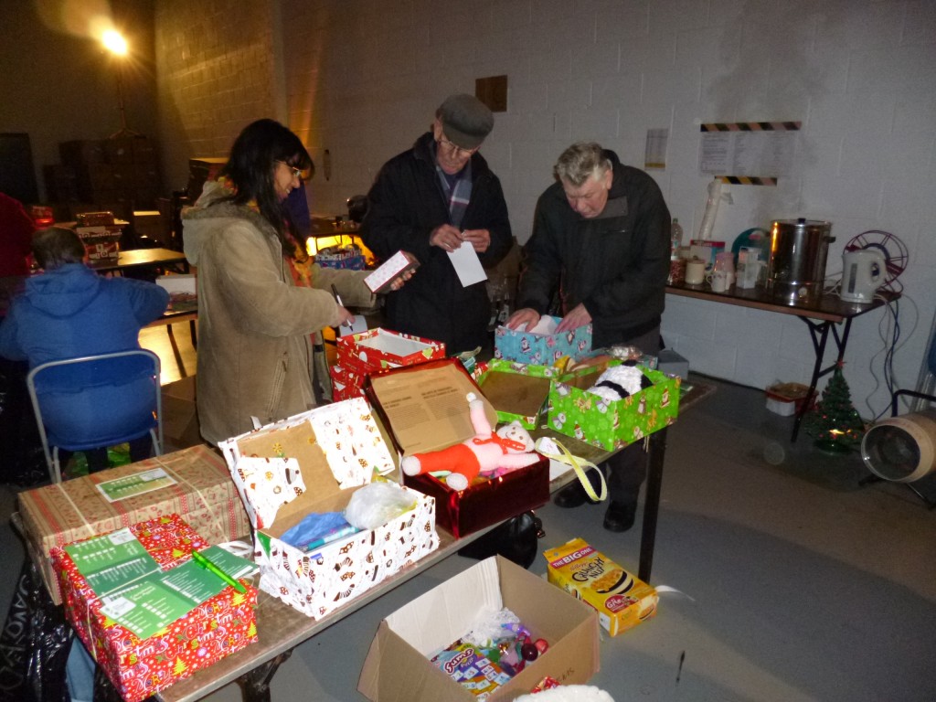 ......marking off what there is on a list....