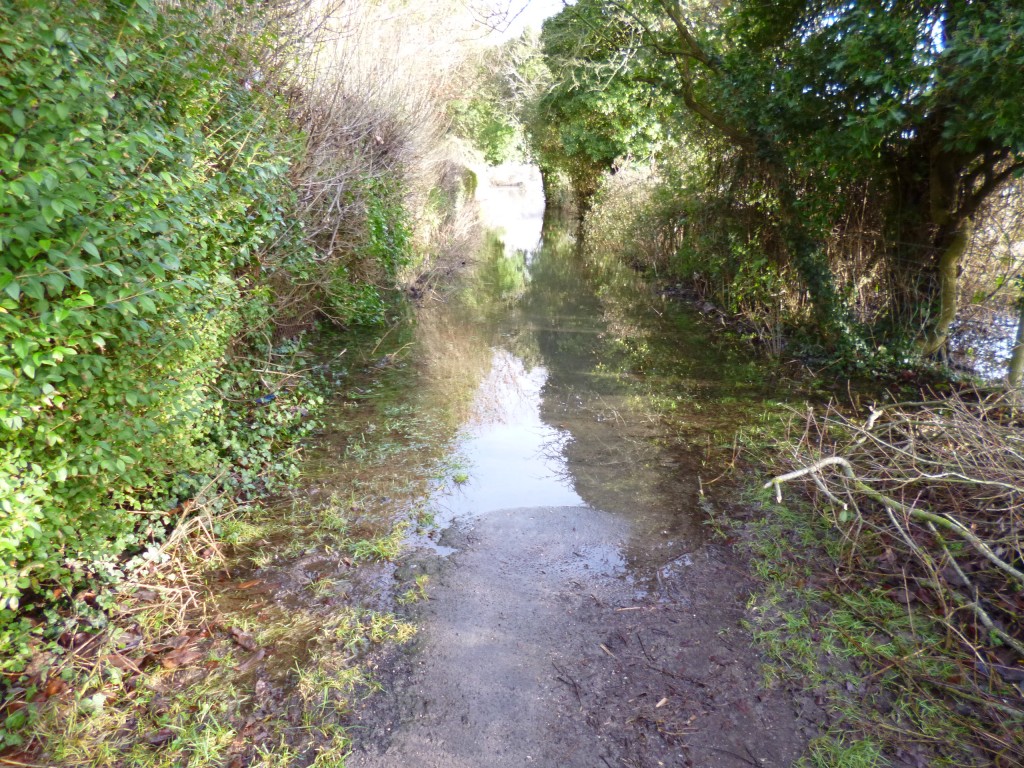 Usually a path to the bridge to Stratford-sub-Castle