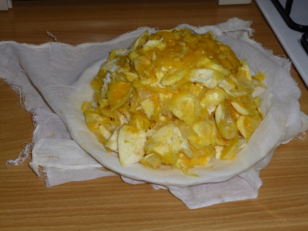 Pith and pips in muslin