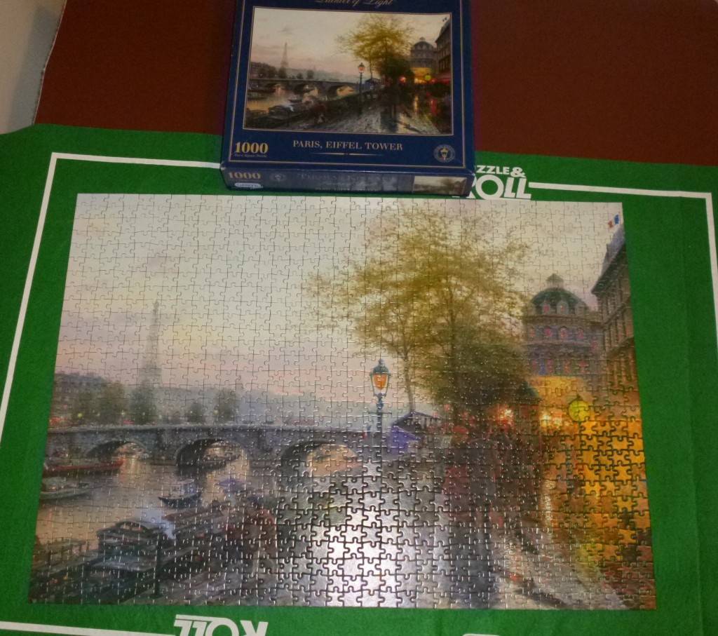Completed jigsaw to admire.