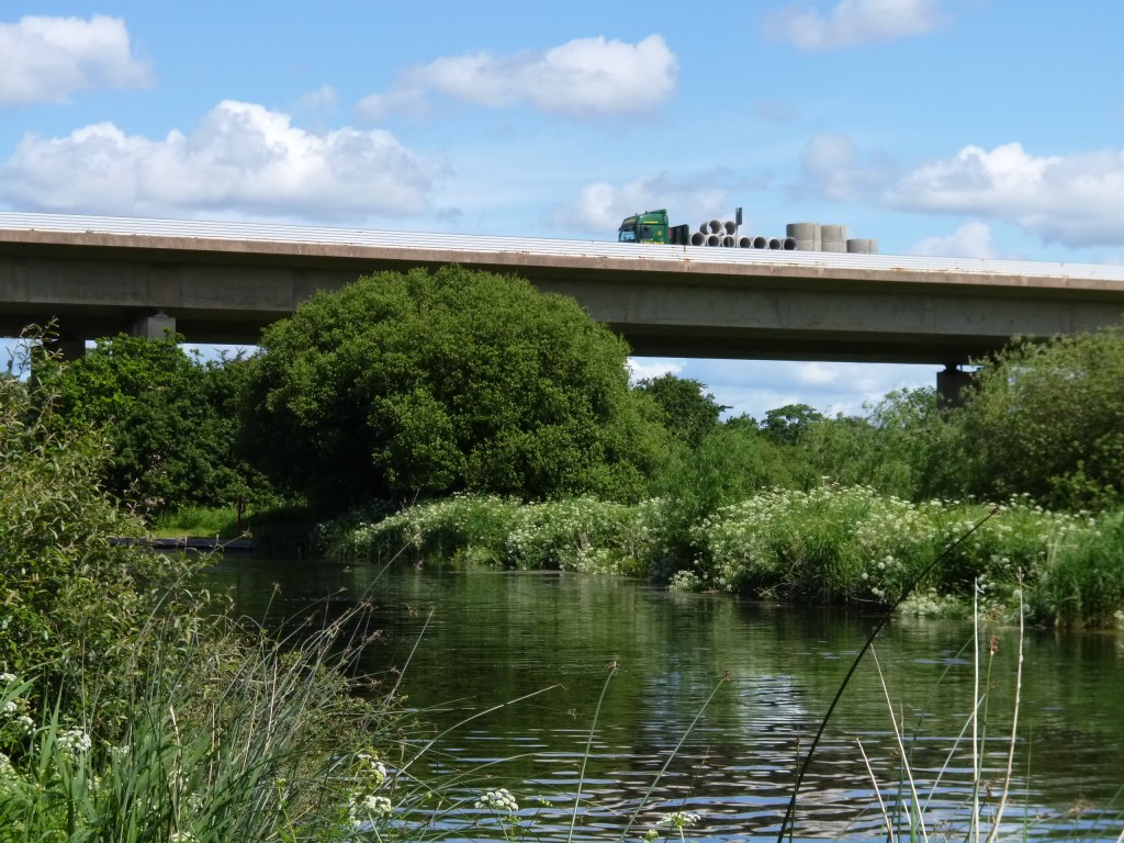 ........the sounds of the M5 which went over the canal!