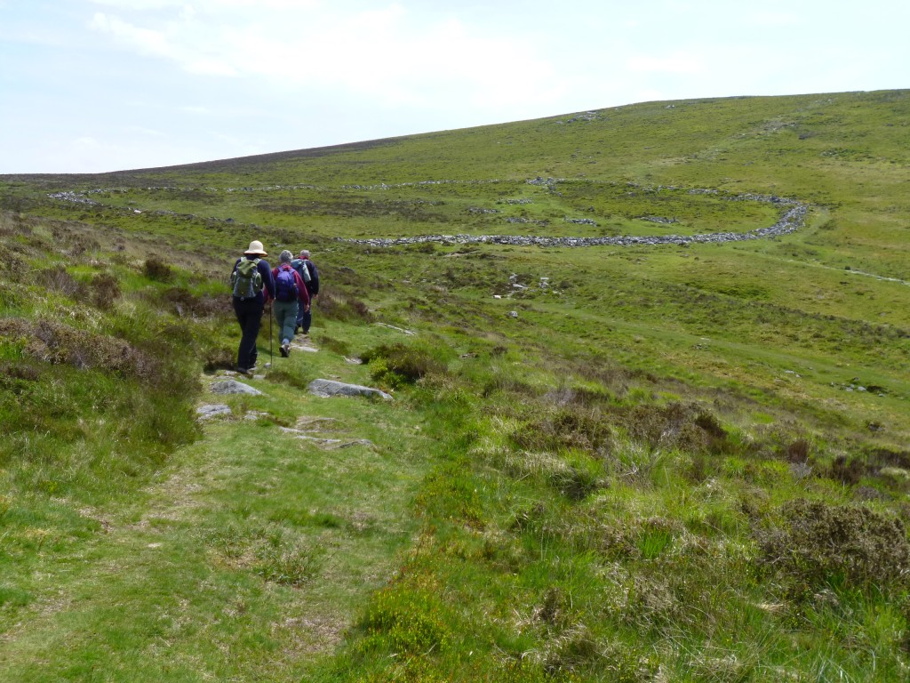 We headed on towards Grimspound, the site of a bronze age village.......