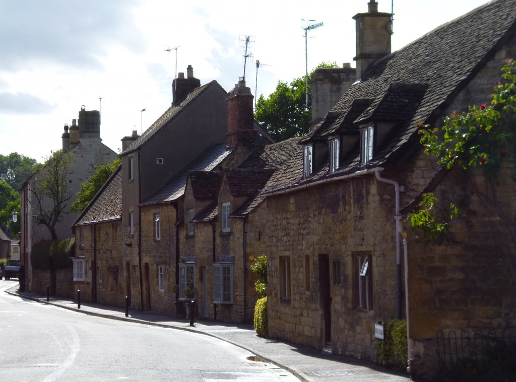 .......at the typical Cotswold stone houses.....