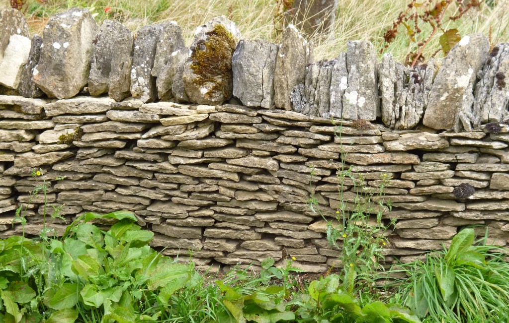 Typical dry stone wall.
