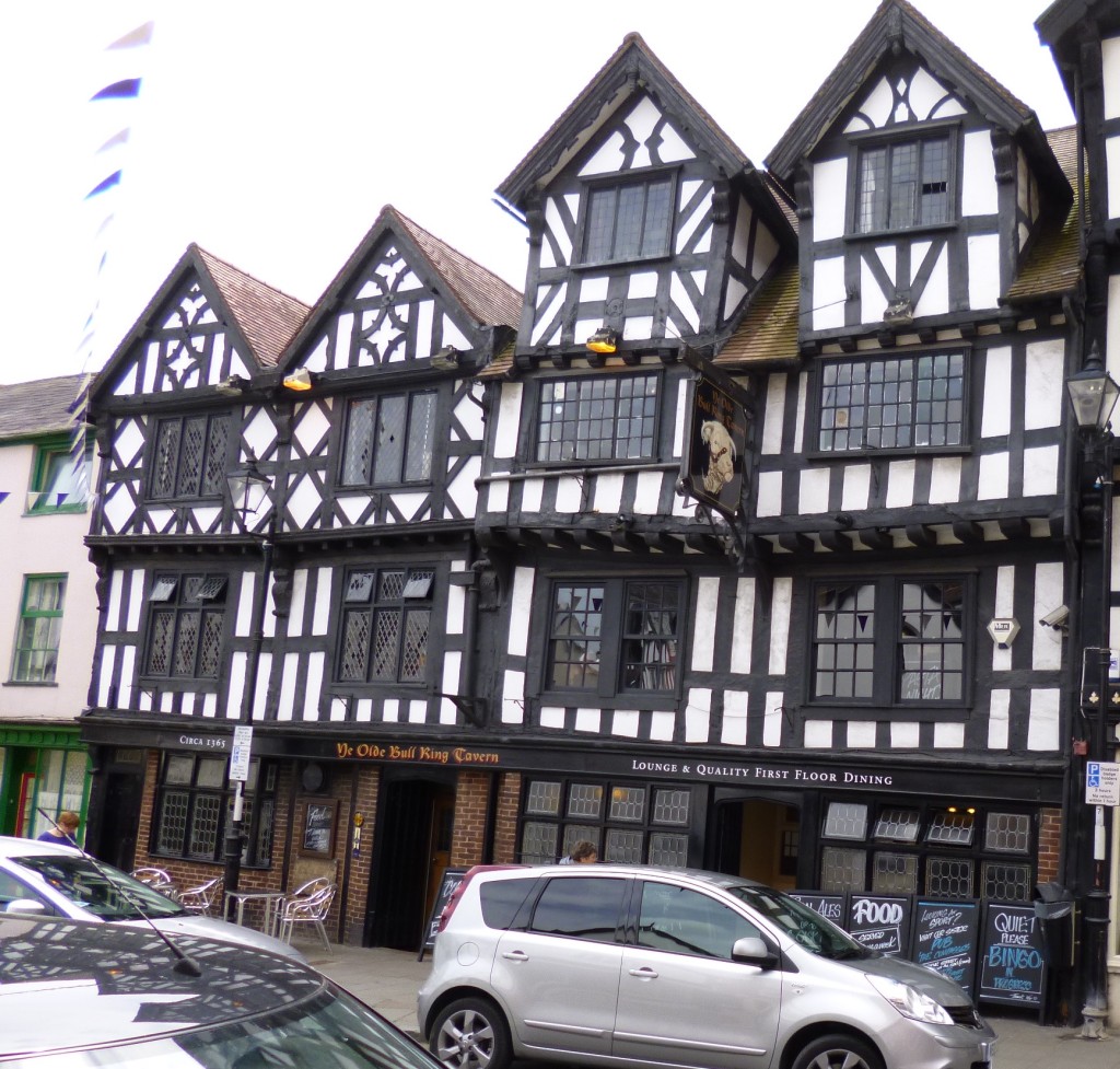 ......black and white buildings.