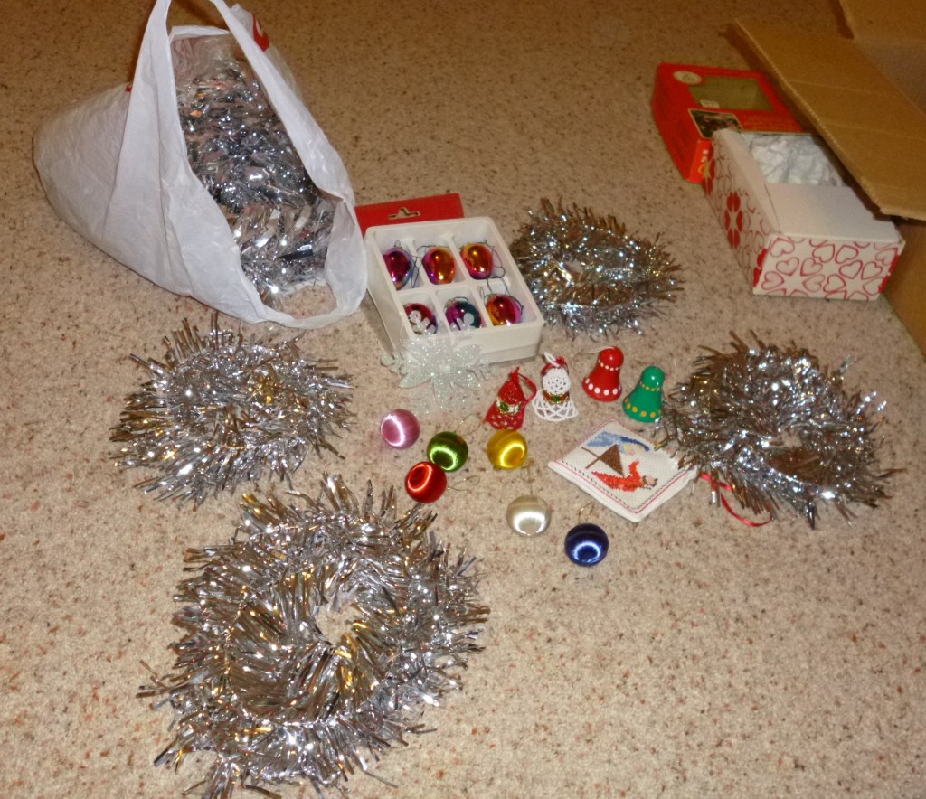 Decorations moved from boxes