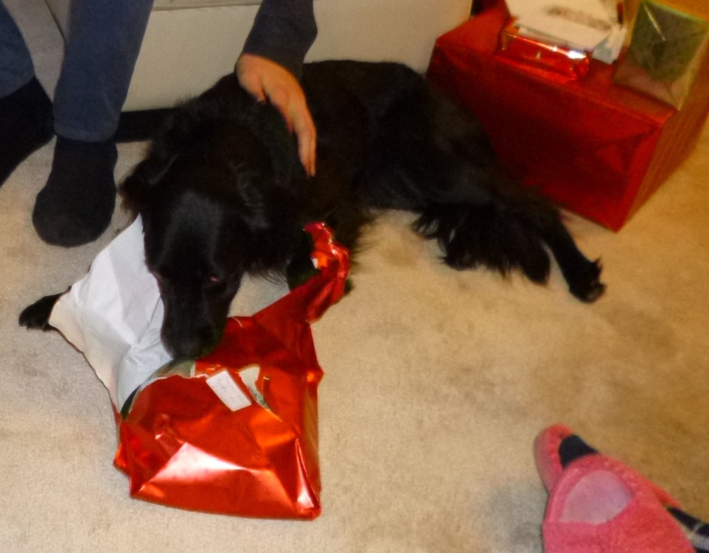 ....opened her present.....