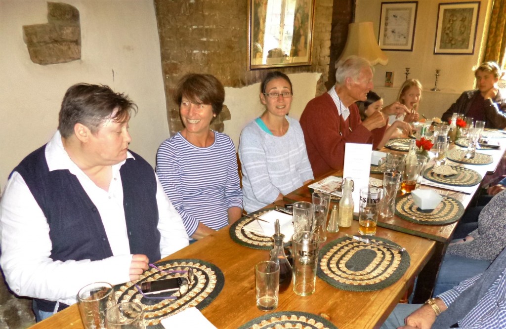 Family at the birthday lunch
