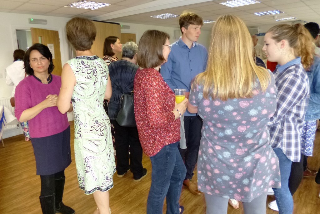 Drinks, greetings and chat