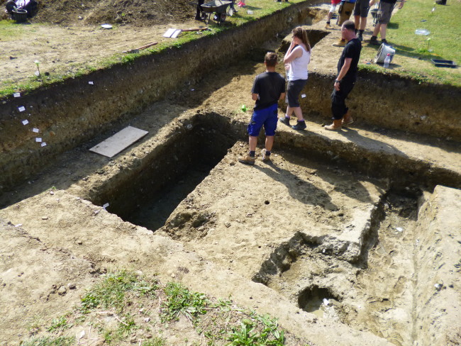 Further along the trench