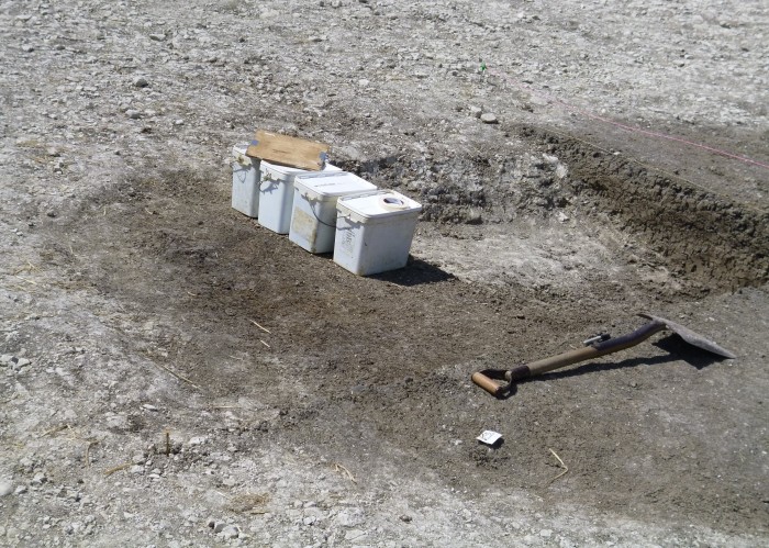 Containers for soil to be taken for sampling