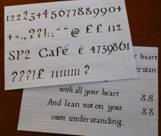 Numbers and punctuation